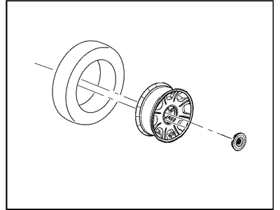 Mopar 82210176 Cast Aluminum Wheel Kit