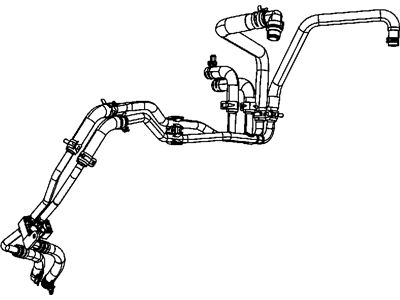 Mopar 5058437AF Hose-Heater Supply And Return