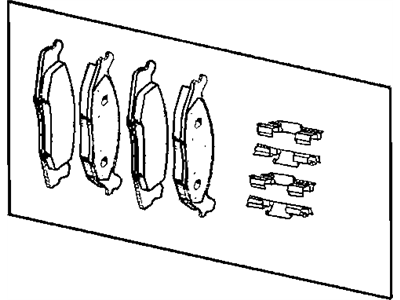 Mopar 68052369AB Front Disc Brake Pad Kit