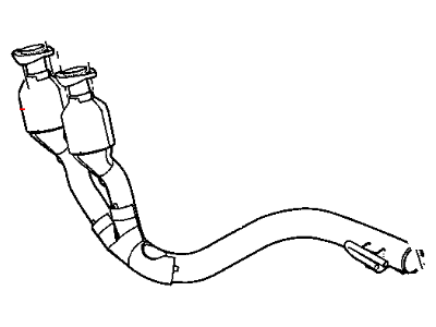 Mopar 52080356AA Exhaust Pipe To Manifold