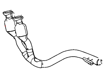 2003 Jeep Grand Cherokee Catalytic Converter - 52080356AA