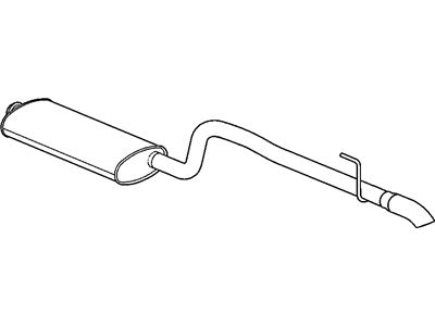 Mopar 52101239AB Exhaust Muffler And Tailpipe