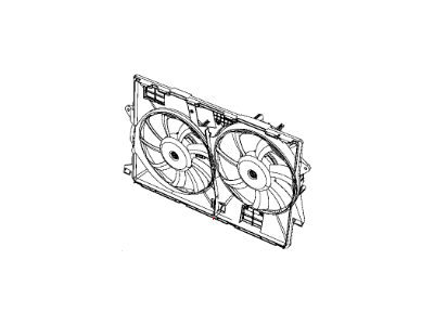 2018 Jeep Cherokee Cooling Fan Assembly - 68164091AH