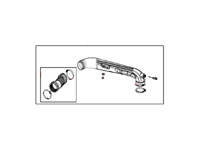 Mopar 68101300AA Air Cleaner Hose