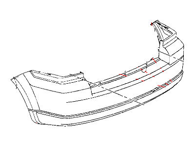 Mopar 1AM25TZZAB Rear Bumper Cover