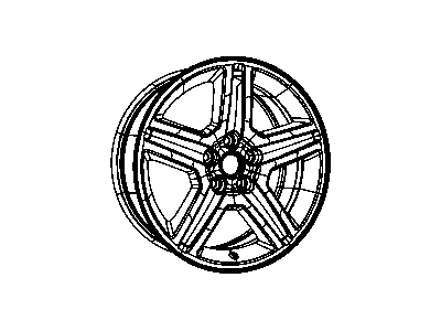 Mopar 1DV22GSAAC Aluminum Wheel