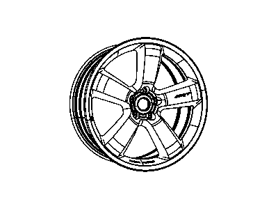 Mopar 5290727AD Aluminum Wheel