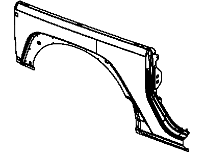 Mopar 55397014AE Panel-Body Side Aperture Rear