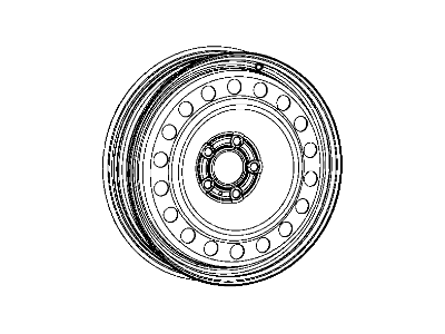 Mopar 5270040AA Steel Wheel