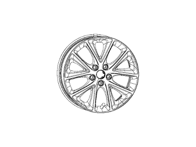 Mopar 1XC17JXYAA Aluminum Wheel