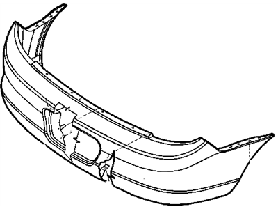 Mopar 5114171AB Rear Bumper Cover