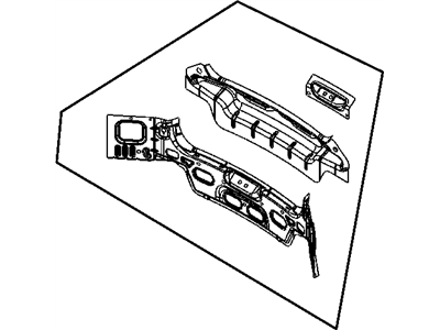 Mopar 5074306AA Panel-Deck Lower Rear Closure