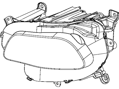 Jeep Cherokee Headlight - 68102848AF