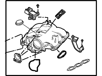 2002 Chrysler Town & Country Intake Manifold - 5083032AA