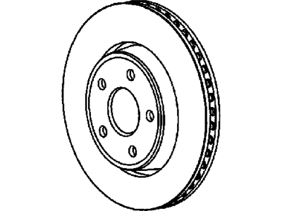 2007 Jeep Grand Cherokee Brake Disc - 5290731AA