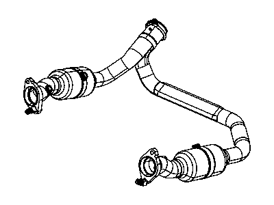 2010 Dodge Ram 1500 Exhaust Pipe - 55398516AD