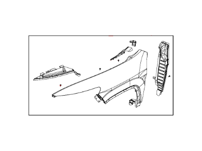 Jeep Cherokee Fender - 68103309AA