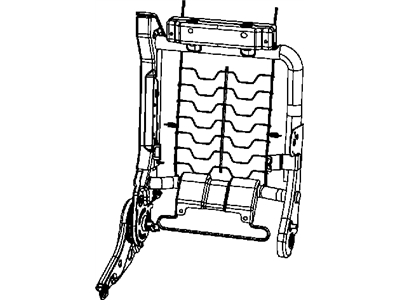 Mopar 68024724AB Frame-Front Seat Back