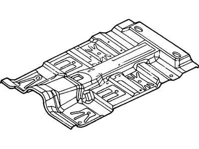 Mopar 55257447AD Panel-Center Floor