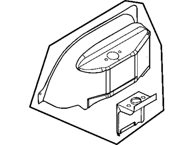 Mopar 5019534AE Panel-Rear WHEELHOUSE