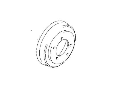 2002 Chrysler PT Cruiser Brake Drum - V5029676AA