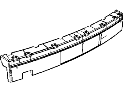 Mopar 5303822AB ABSORBER-Rear Bumper FASCIA