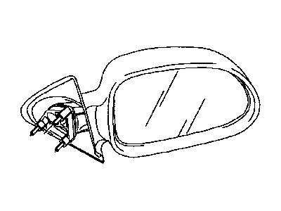 Mopar 55154846AD Passenger Side Mirror Outside Rear View