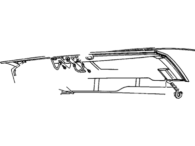 Mopar 55254983 STRIKER Hood Safety Catch