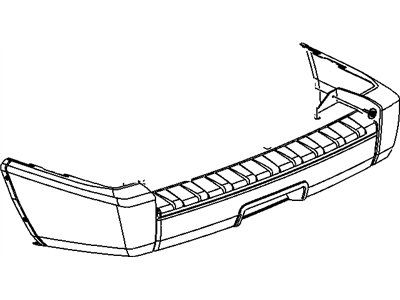 Mopar 5183499AA Rear Bumper Cover Assembly