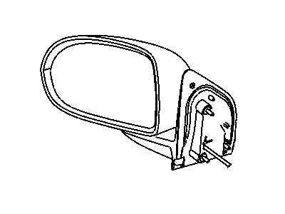 Mopar 5115043AH Outside Rearview Electric Foldaway Mirror