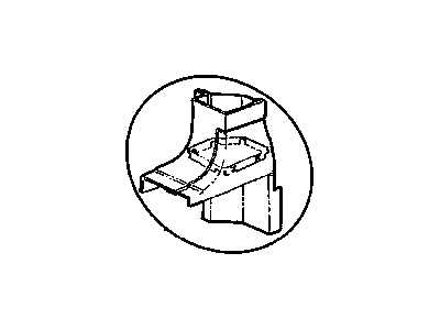 Mopar 4166723 Filler-Rear Door Pillar