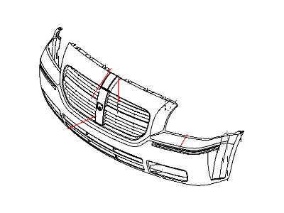 Mopar 4854675AA Front Bumper Cover