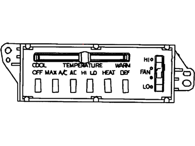 Mopar 55055465AE Air Conditioner And Heater Control