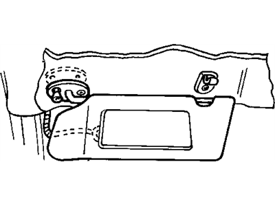 Chrysler LHS Sun Visor - TH98TL2AA