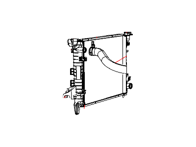 Mopar 2AMR2711AA Engine Cooling Radiator