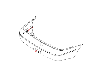 Mopar 4883010 Rear Bumper Cover