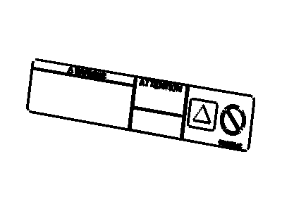 Mopar 55116955AB Label-Belt Routing