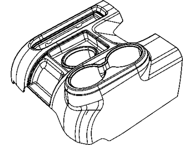 2011 Ram 2500 Center Console Base - 1EB18XDVAA