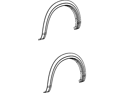 Mopar 1FV95CDMAC Molding-Wheel Opening Flare