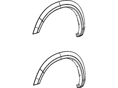 Mopar 1FV89CDMAC Molding-Wheel Opening Flare