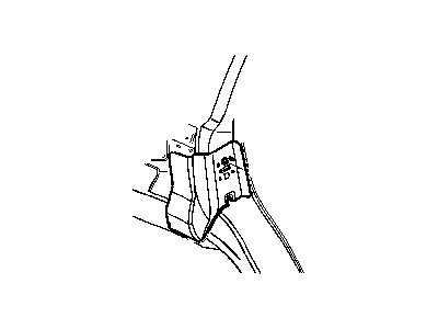 Mopar 55135508AC REINFMNT-Door STRIKER