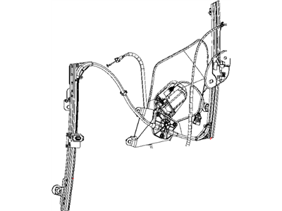 Mopar 4865611AG Front Door Window Regulator