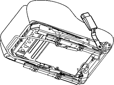 Mopar TQ881X9AB Buckle Half Seat Belt