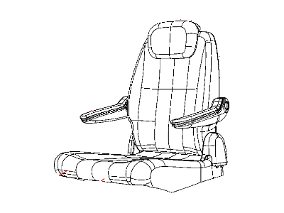 Mopar 1US08DX9AA HEADREST-Second Row