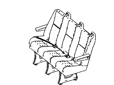 Mopar 1JB581A6AA Seat-Rear