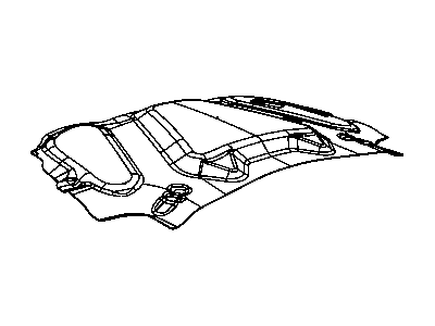 Mopar 55365080AB SILENCER-Hood