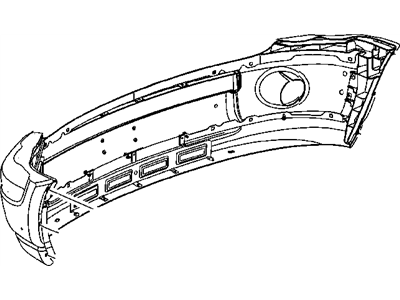 Mopar ZA17TZZAA Front Bumper Cover Upper