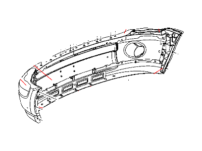 Mopar 5030013AC Front Bumper Cover