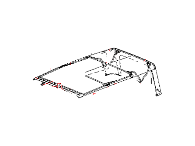 Mopar 68003652AB Sunrider Top Pivot Knuckle