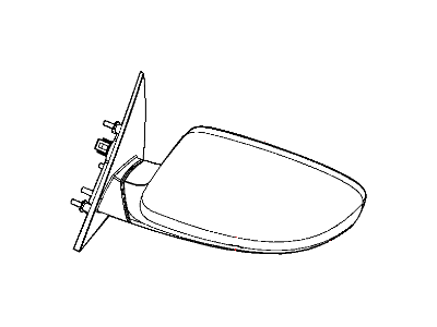 2012 Chrysler 300 Car Mirror - 1LE27CDMAF